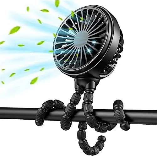 Mini Portable Fan, 2021 GUSGU Stroller Fan with Flexible Tripod, 3 Speed Cooling Desk Fan with Rechargeable Battery Operated,Small Fan for Bedroom, Outdoor, Camping, ect. Mini Portable Fan, 2021 GUSGU Stroller Fan with Flexible Tripod, 3 Speed Cooling Desk Fan with Rechargeable Battery Operated,Small Fan for Bedroom, Outdoor, Camping, ect.