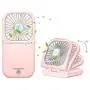 DYSERLAO Handheld Fan,3000mAh Rechargeable Battery Portable Mini Fan Foldable 3 Speeds Adjustable 4-10 Hours Operated Fan Low Noise Lanyard Girls Kids Women Men Home Office Travel Outdoor Pink DYSERLAO Handheld Fan,3000mAh Rechargeable Battery Portable Mini Fan Foldable 3 Speeds Adjustable 4-10 Hours Operated Fan Low Noise Lanyard Girls Kids Women Men Home Office Travel Outdoor Pink
