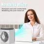 Portable Air Conditioner, Personal Air Cooler Fan, 2000 mAh Power Rechargeable Mini Air Conditioner, Evaporative Compac Air Cooler Fan, 3 Speeds 7 Colors Night Light for Home, Office and Room White