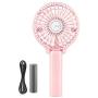 Mini Handheld Fan, EasyAcc Personal Cooling Fan with 2600mAh USB Rechargeable Battery 3-15 Working Hours Battery Fan Folding USB Desk Fan Small Portable Table Fan for Travel Office Room Household