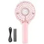 Mini Handheld Fan, EasyAcc Personal Cooling Fan with 2600mAh USB Rechargeable Battery 3-15 Working Hours Battery Fan Folding USB Desk Fan Small Portable Table Fan for Travel Office Room Household