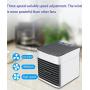 mini air conditioner,silent USB powered, three-speed variable speed,Personal Air Conditioner,suitable office desktop,Small fan in bedroom at night with built-in LED light, quiet