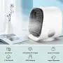 Air Cooler, Evaporative Air Cooler& Portable Air Conditioner/Humidifier, 2021 Mini Air Conditioner Noiselessness with USB Charge, 3 Adjustable Speeds with LED Lighting for Room Home Office (M) Air Cooler, Evaporative Air Cooler& Portable Air Conditioner/Humidifier, 2021 Mini Air Conditioner Noiselessness with USB Charge, 3 Adjustable Speeds with LED Lighting for Room Home Office (M)