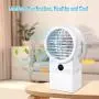 Kentaly Portable Air Conditioner Fan, 4 in 1 Personal Air Conditioner Cooler with Timing, 3 Speeds Mini Air Conditioner Portable, Quiet Desk Air Conditioner Fan Portable AC Unit with 7 Colors Light