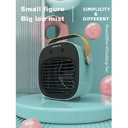 Portable Air Conditioner,MiNi USB Evaporative Air Conditioner Fan,10000mAh Wireless Rechargeable Personal Desktop Fan,3-Speed Silent,Suitable for Office,Living Room,Bedroom,Car and Outdoor Activities.