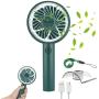 Handheld Fan Rechargeable MOHOO Mini Fan Portable 4 Speed Small Personal Fan 15¡ã Rotatable with Holder, Lanyard and Removable Guard for Desk Home Office Outdoor Beach Travelling