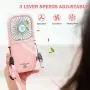 DYSERLAO Handheld Fan,3000mAh Rechargeable Battery Portable Mini Fan Foldable 3 Speeds Adjustable 4-10 Hours Operated Fan Low Noise Lanyard Girls Kids Women Men Home Office Travel Outdoor Pink DYSERLAO Handheld Fan,3000mAh Rechargeable Battery Portable Mini Fan Foldable 3 Speeds Adjustable 4-10 Hours Operated Fan Low Noise Lanyard Girls Kids Women Men Home Office Travel Outdoor Pink