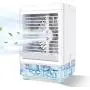Kakeedoo Portable Air Conditioner Fan, Mini Evaporative Air Cooler 800ml Large Water Tank Desk Air Cooling Fan with 3 Speed Wind Humidifier for Home Bedroom Office Indoor Outdoor