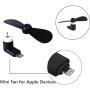 Personal Mini USB Fans for Cellphones - 4 Pack Portable Phone Fan Small Pocket Fan Fast Cooling Travel Fans for IOS Phone 12/11/10/9/8/iPad (Black) Personal Mini USB Fans for Cellphones - 4 Pack Portable Phone Fan Small Pocket Fan Fast Cooling Travel Fans for IOS Phone 12/11/10/9/8/iPad (Black)