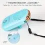 Awhoas USB Mini Portable Fan Rechargeable Eyelash Fan Dryer Electric Bladeless Handheld Air Conditioning Cooling Refrigeration Fan for Eyelash Extension(Blue) Awhoas USB Mini Portable Fan Rechargeable Eyelash Fan Dryer Electric Bladeless Handheld Air Conditioning Cooling Refrigeration Fan for Eyelash Extension(Blue)
