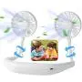 USB Rechargeable Portable Wearable Fan,Neck Fan, Hand Free Personal Fan, 360 Degree Adjustable Necklace Mini Fan for office Travel Outdoors-White USB Rechargeable Portable Wearable Fan,Neck Fan, Hand Free Personal Fan, 360 Degree Adjustable Necklace Mini Fan for office Travel Outdoors-White