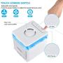 Portable Air Conditioner Fan, AUSHEN Personal Air Cooler Mini Air Conditioner with 3 Speeds, 7 Color LED Light, Desktop Table Cooling Fan Evaporative Air Cooler for Home Bedroom Office
