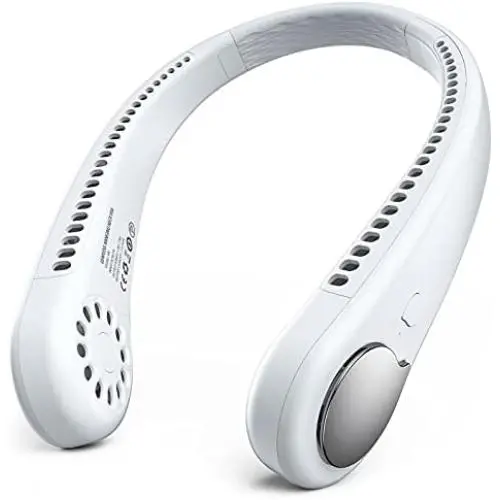 GAIATOP Personal Neck Fan,Rechargeable Hands Free Bladeless Portable Mini Fans,3 Speeds 48 Air Outlet,Free Adjustment Personal Cooling Fan,Wearable Neck Fan Suitable for Traveling,Sports, Office GAIATOP Personal Neck Fan,Rechargeable Hands Free Bladeless Portable Mini Fans,3 Speeds 48 Air Outlet,Free Adjustment Personal Cooling Fan,Wearable Neck Fan Suitable for Traveling,Sports, Office