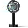 Handheld Mini Fan Portable Rechargeable Fan Battery Operated Yoroshi 3 Adjustable Speed Hand Held Fan, Removable Base Desk Fan for Home Office Indoor Outdoor Travel