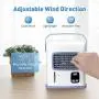 3 in 1 Portable Air Conditioner Fan for Office- Personal Mini Quiet Air Cooler, Evaporative Cooling Humidifier, USB & Batteries, 12h Timer, Adjustable Angles w/ 2 Speeds, Ideal for Home Room Bedroom 3 in 1 Portable Air Conditioner Fan for Office- Personal Mini Quiet Air Cooler, Evaporative Cooling Humidifier, USB & Batteries, 12h Timer, Adjustable Angles w/ 2 Speeds, Ideal for Home Room Bedroom