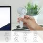 Mr. Lei Handheld Fan, Portable Mini Small Personal Fan With USB Rechargeable Battery Operated And 3 Adjustable Speed, Hand Held Fan For Girls Women Men Home Office Indoor Outdoor Travelling (White)