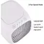 Portable Air Conditioner AC Fan, Personal Air Cooler Fan, 3 Speeds USB Air Conditioning Fan, Evaporative Rapid Air Cooling, Tiny Swamp Cooler for Home Office Room Desktop Camping(White)