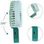 Mini Handheld Fan Battery Operated Fan Portable Fan USB Rechargeable Personal Battery Desk Fan Travel Face Fan 3 Speed Adjustable for Kids Girls Woman Home Office Outdoor Travel (green)