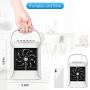 Portable Air Conditioner, Evaporative Air Cooler w/Cooling ＆ Humidifier, Mini Air Conditioner with LED Light 3 Speeds with Colourful Light for Home, Office, Room