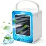 Koolertron Personal Air Cooler,4 in 1 Portable Space Air Conditioner Cooling Fan & Evaporative Spray Humidifier,Mini USB Desktop ice Fan for Home Room Office Outdoor Camping Kitchen Bedroom Koolertron Personal Air Cooler,4 in 1 Portable Space Air Conditioner Cooling Fan & Evaporative Spray Humidifier,Mini USB Desktop ice Fan for Home Room Office Outdoor Camping Kitchen Bedroom