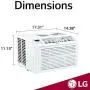 LG 6,000 BTU 115V Window Air Conditioner with Remote Control, White LG 6,000 BTU 115V Window Air Conditioner with Remote Control, White