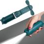 Handheld Mini Fan Portable, Hand Held Personal Foldable Pocket Fan Rechargeable Battery Operated & USB Powered 2000mAh Power Bank Feature Flashlight Function 2 Speeds for Home Sports Travel(Green)