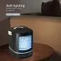 XDS Mini Personal Air Cooler, Mini Portable Air Conditioner Fan With Handle,3 Wind Speeds, 6 Colors Night Light, 675ml Water Tank, USB Air Cooler With Humidifier,For Bedroom,Office,Dorm,Black