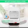 Covoi Portable Air Conditioner Fan- Personal Air Cooler Fan with 3 Wind Speeds Air Humidifier,4000 mAh Power Rechargeable Mini Air Conditioner Fan with Light for Room Home Office