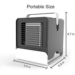 Portable Air Conditioner,Personal Air Cooler Misting Fan with 3-Speeds,Mini USB Portable Cooler Air Conditioning Fan,Quiet Mini Fan