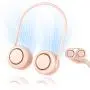 HLNIAO Portable Neck Fan, Bladeless Hanging Neck Fan, USB Rechargeable Personal Mini Fan, Neck cooler with 3 Speed Wind for Women and Men, Fashion Neck Air Conditioner for Sports Outdoor Indoor Pink HLNIAO Portable Neck Fan, Bladeless Hanging Neck Fan, USB Rechargeable Personal Mini Fan, Neck cooler with 3 Speed Wind for Women and Men, Fashion Neck Air Conditioner for Sports Outdoor Indoor Pink