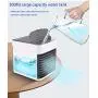 mini air conditioner,silent USB powered, three-speed variable speed,Personal Air Conditioner,suitable office desktop,Small fan in bedroom at night with built-in LED light, quiet