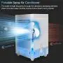 TAECCL Portable Air Conditioner Evaporative Air Cooler with Timer Humidifier Misting Fan Mini Air Conditioner Personal Cooler Desk Fan Battery Operated Rechargeable Cooling Fan for Room, Office