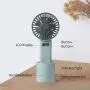 QEEK Personal Fan, Handheld Portable Mini Fan with 4000 mA Rechargeable Batteries,LCD Digital Display with 5 Speed Adjustable Setting, Oscillate Charging Base for Office Home Outdoor and Travel (Green) QEEK Personal Fan, Handheld Portable Mini Fan with 4000 mA Rechargeable Batteries,LCD Digital Display with 5 Speed Adjustable Setting, Oscillate Charging Base for Office Home Outdoor and Travel (Green)