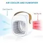 XIDAJIE Portable Air Conditioner Personal Mini Evaporative Air Cooler with Handle, 3 in 1 Water Cooling Fan USB Rechargeable Desk Fan for Room/Office/Dorm/Bedroom/Low Noise/180ML Tank XIDAJIE Portable Air Conditioner Personal Mini Evaporative Air Cooler with Handle, 3 in 1 Water Cooling Fan USB Rechargeable Desk Fan for Room/Office/Dorm/Bedroom/Low Noise/180ML Tank