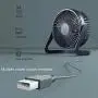 EigPluy USB Desk Fan,5 Inch Portable USB Fan,Small Table Fan,Personal Desktop Fan,Quiet USB Fan for Office/Home/Camping EigPluy USB Desk Fan,5 Inch Portable USB Fan,Small Table Fan,Personal Desktop Fan,Quiet USB Fan for Office/Home/Camping