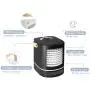 XDS Mini Personal Air Cooler, Mini Portable Air Conditioner Fan With Handle,3 Wind Speeds, 6 Colors Night Light, 675ml Water Tank, USB Air Cooler With Humidifier,For Bedroom,Office,Dorm,Black