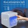 Portable Air Conditioner, Personal Evaporative Cooler Air Conditioner Fan, Cordless&Rechargeable Personal Air Cooler for Room and Office