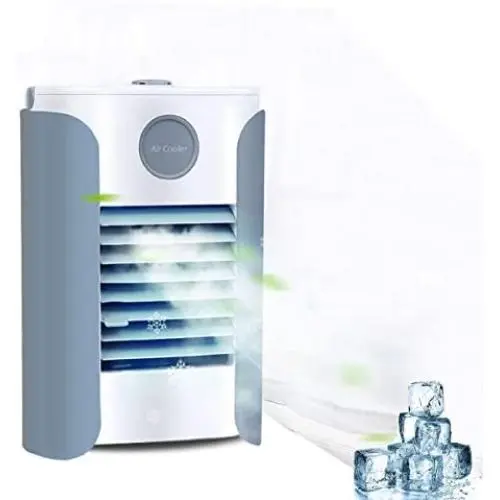 Portable Air Conditioner, Personal Air Cooler, Mini Air Conditioner with 2 Fan Speeds, 4 Colors LED Lights, Personal Air Conditioner for Small Room/Office/Dorm/Bedroom (Silver/plug-in version) Portable Air Conditioner, Personal Air Cooler, Mini Air Conditioner with 2 Fan Speeds, 4 Colors LED Lights, Personal Air Conditioner for Small Room/Office/Dorm/Bedroom (Silver/plug-in version)