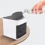 Mini Portable Air Cooling Fan Humidifier, USB Portable Air Conditioner with Led Light,for Office, Room Desk Top