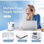 Portable Air Conditioner Fan for Small Room - 3 in 1 Personal Mini Desktop AC Evaporative Air Cooler Fan w/ 12H Timer, Adjustable Wind Direction, 500ML Large Water Tank, 2 Speeds, for Office Home