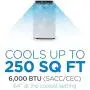 BLACK+DECKER BPT06WTB Portable Air Conditioner with Remote Control, 6,000 BTU SACC/CEC (10,000 BTU ASHRAE), Cools Up to 250 Square Feet, White BLACK+DECKER BPT06WTB Portable Air Conditioner with Remote Control, 6,000 BTU SACC/CEC (10,000 BTU ASHRAE), Cools Up to 250 Square Feet, White