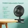 2021 Newest-USB Rechargeable Desk Fan,5000mAh;3 Speeds;360° Rotation Clip-on Portable Cordless Mini Fans with for Cooling Working Sleeping,Quiet Electric Fan for Personal Car Stroller Office (Black) 2021 Newest-USB Rechargeable Desk Fan,5000mAh;3 Speeds;360° Rotation Clip-on Portable Cordless Mini Fans with for Cooling Working Sleeping,Quiet Electric Fan for Personal Car Stroller Office (Black)