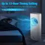 Trustech Evaporative Air Cooler, Air Cooler with Bladeless Fan Design, Cool and Humidify Function with 3 Wind Speeds, 12H Timer, Suitable for Large Room Office, Remote Control