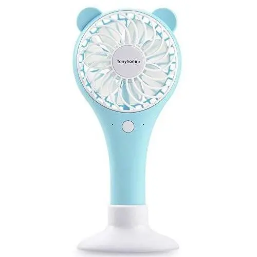 Tonyhoney Mini Handheld Portable Fan Hand Held Personal Fan Rechargeable Battery Operated Powered Cooling Desktop Electric Fan, 2000mAh Battery 2 Modes for Home Office Travel Outdoor (Blue) Tonyhoney Mini Handheld Portable Fan Hand Held Personal Fan Rechargeable Battery Operated Powered Cooling Desktop Electric Fan, 2000mAh Battery 2 Modes for Home Office Travel Outdoor (Blue)