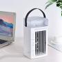 Air Conditioner Fan Personal Desk Fan Space Air Cooler Portable Mini Cooling Fan Table Evaporative Air Humidifiers Ultra-Quiet Purifier with Handle and 7 Colors LED Lights for Home, Office, Dorm