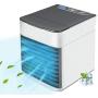 Portable Air Conditioner, Quiet USB Air Cooler with 3-Speed, Personal Air Conditioner with LED Light for Small Room/Office/Dorm/Bedroom