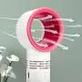 Portable USB Rechargeable Mini Fan Desktop Speed Adjustable Bladeless Fan Eyelash Fan Dryer Handheld Fan