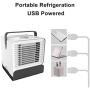 Air Cooler, Evaporative Air Cooler& Portable Air Conditioner/Humidifier Mini-negative Ion USB Air Conditioning Fan, Desktop Cooler Office Refrigeration Strong, Low Noise Design with Night Light New