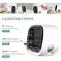 Personal Space Mini Evaporative Air Cooler, Portable Air Conditioner Fan with LED Light, 3 Speeds Portable Air Conditioners for Home Office Bedroom Outdoors Travel