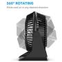 BESKAR USB Small Desk Fan - 6 Inch Portable Fans with 3 Speeds Strong Airflow, Quiet Operation and 360°Rotate, Personal Table Fan for Home,Office, Bedroom - 3.9 ft Cord